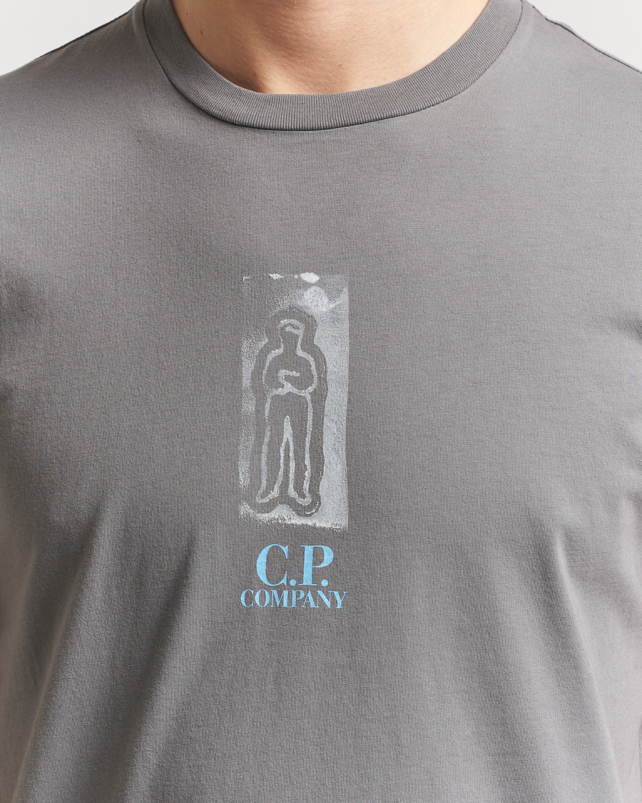 Men | T-Shirts | C.P. Company | Back Print Short Sleeve T-Shirt Grey