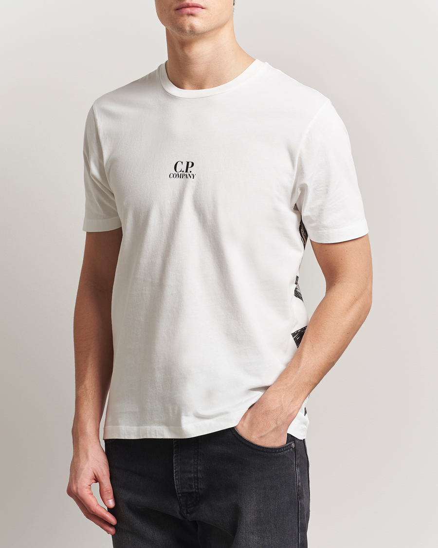 C.P. Company Back Print Short Sleeve T-Shirt White at CareOfCarl.com