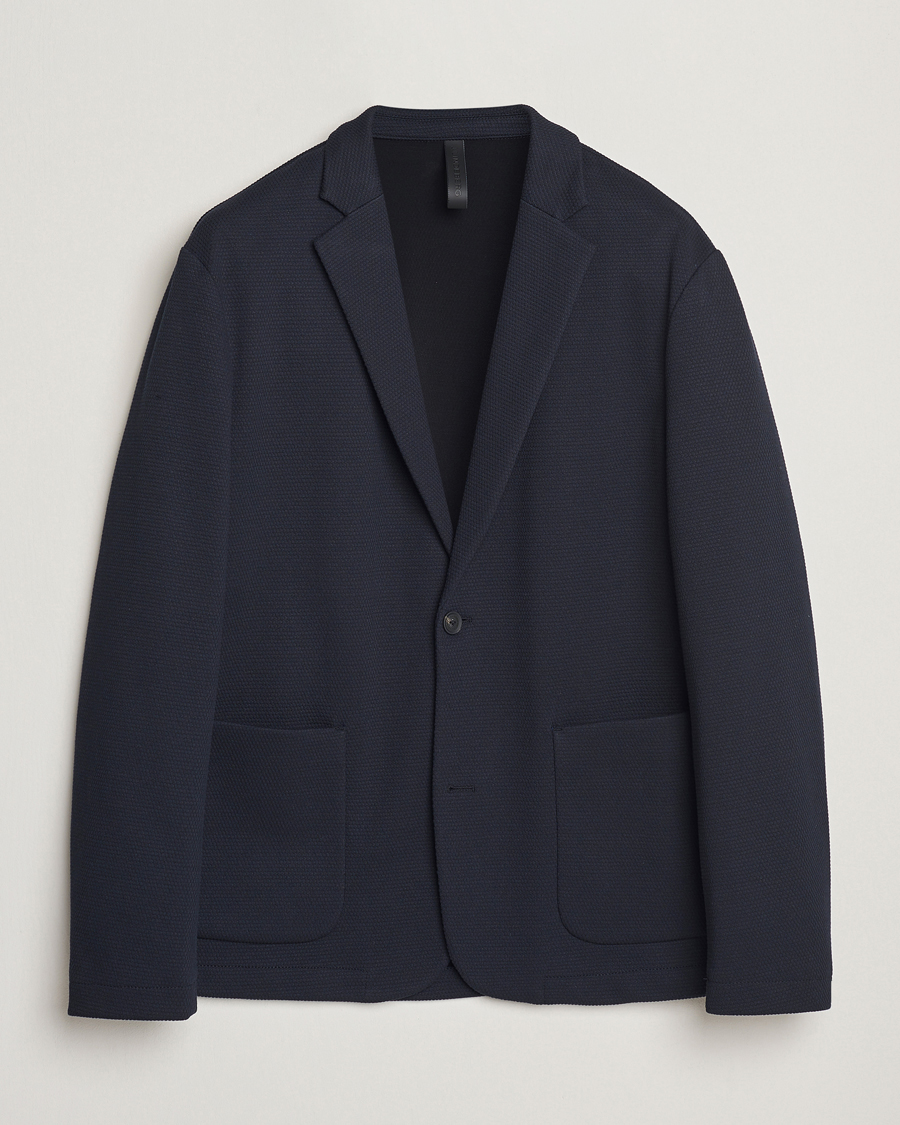 Men | Blazers | J.Lindeberg | Calvon 3D Piquet Blazer Navy