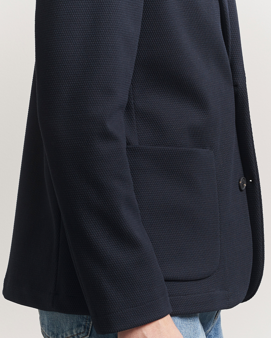 Men | Blazers | J.Lindeberg | Calvon 3D Piquet Blazer Navy