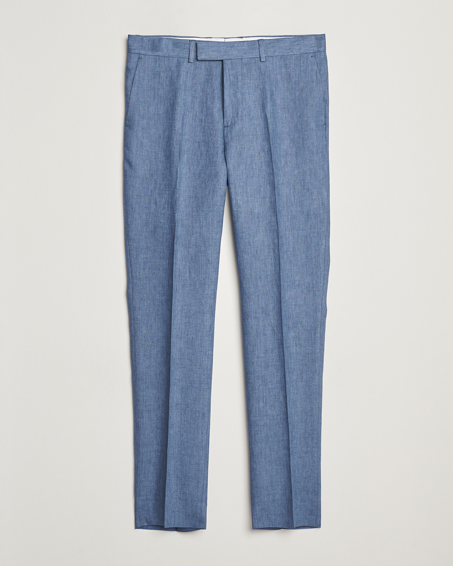 Men | Trousers | J.Lindeberg | Grant Super Linen Pants Rainwashed