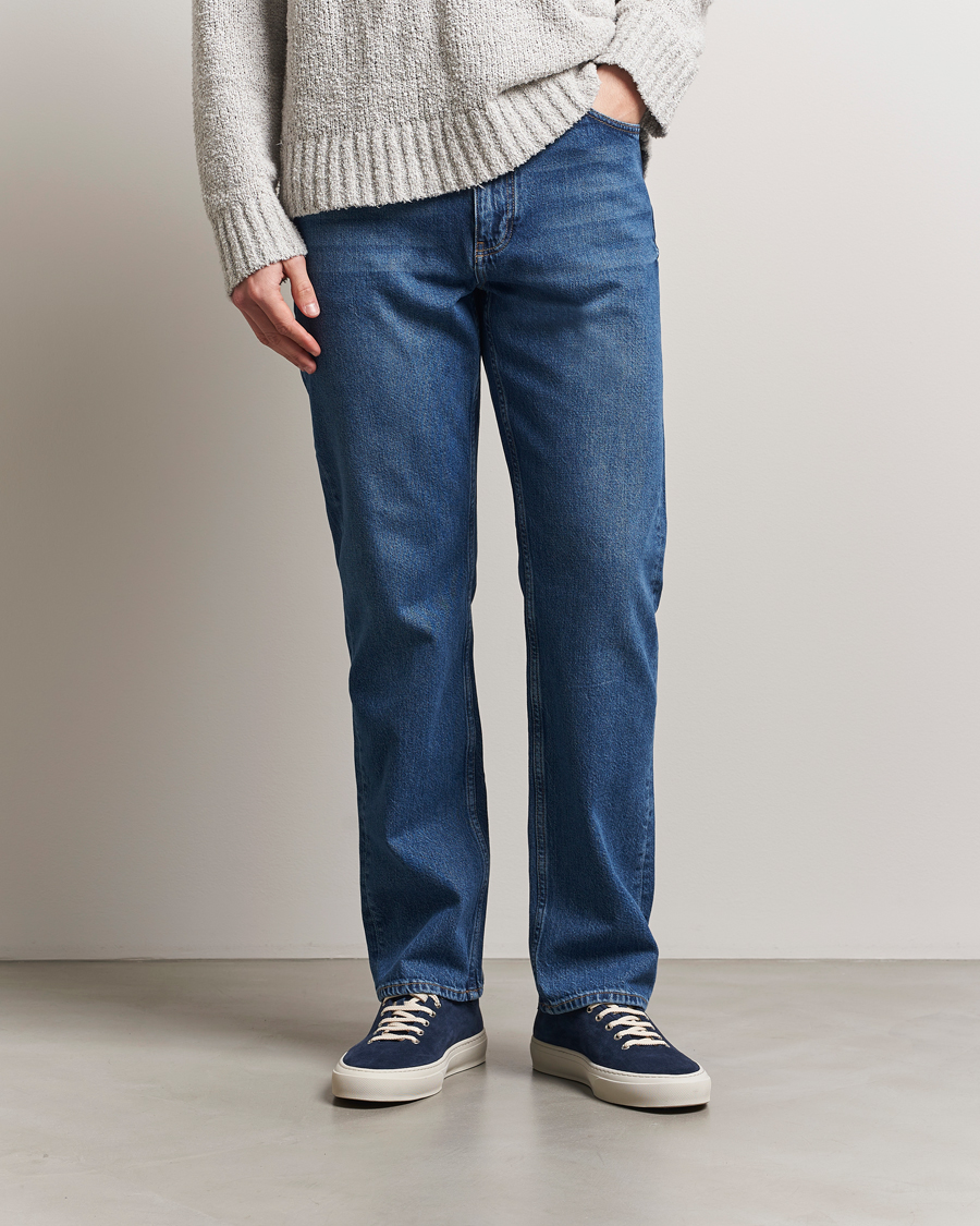 Men | Jeans | J.Lindeberg | Cody Washed Reg Jeans Mid Blue