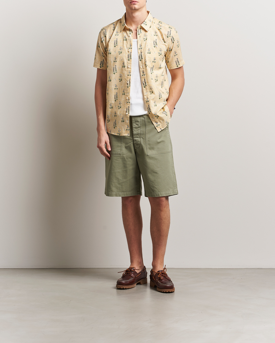 orSlow Summer Fatigue Shorts Green at CareOfCarl.com