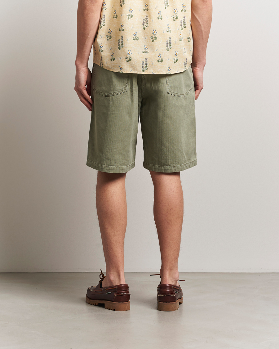 orSlow Summer Fatigue Shorts Green at CareOfCarl.com
