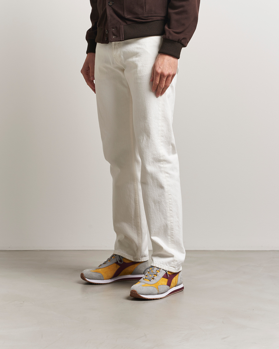 Men | Diadora Equipe 75 Running Sneaker Grey/Yellow | Diadora | Equipe 75 Running Sneaker Grey/Yellow