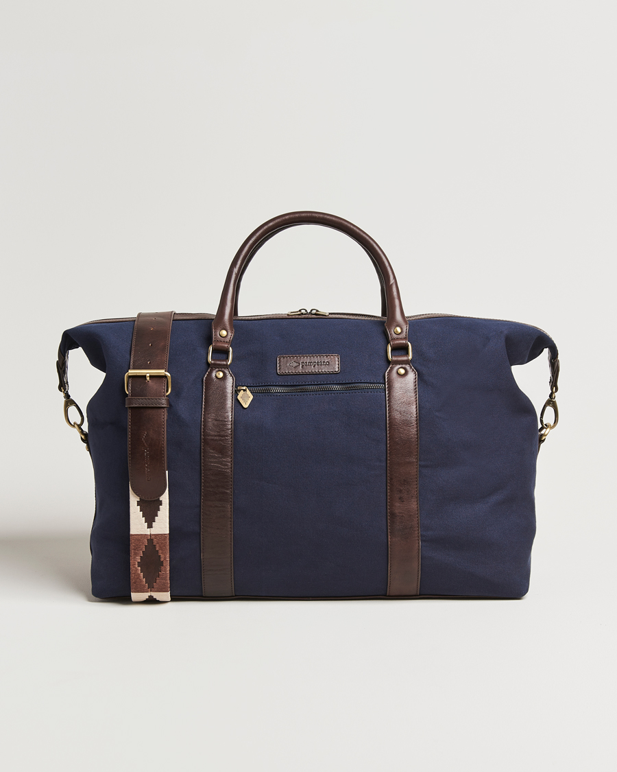 Men | Bags | Pampeano | Cabballero Large Canvas Weekend Bag Navy