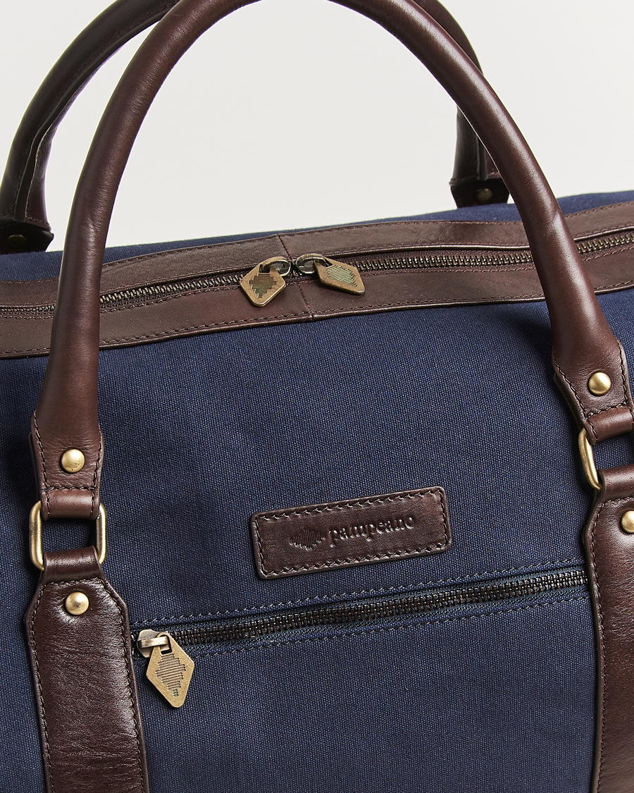 Men | Bags | Pampeano | Cabballero Large Canvas Weekend Bag Navy