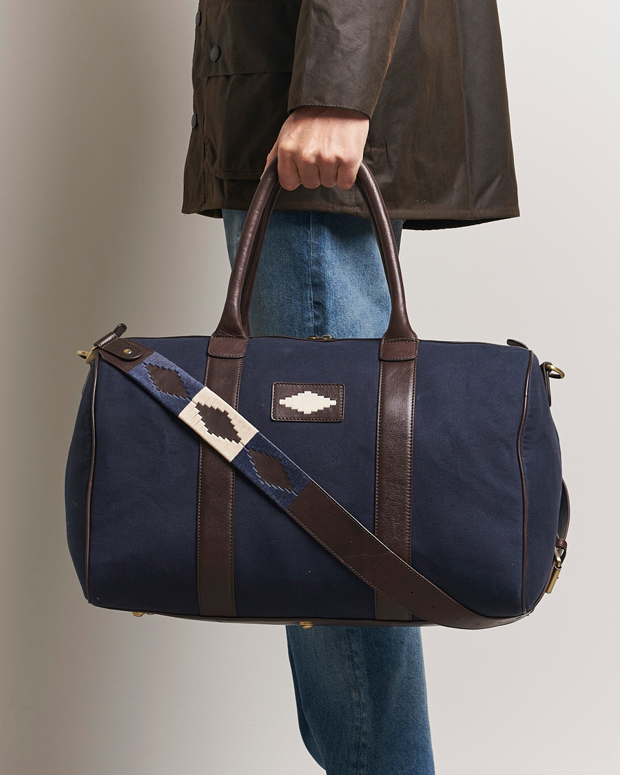 Men | Bags | Pampeano | Varon Small Canvas Weekend Bag Navy