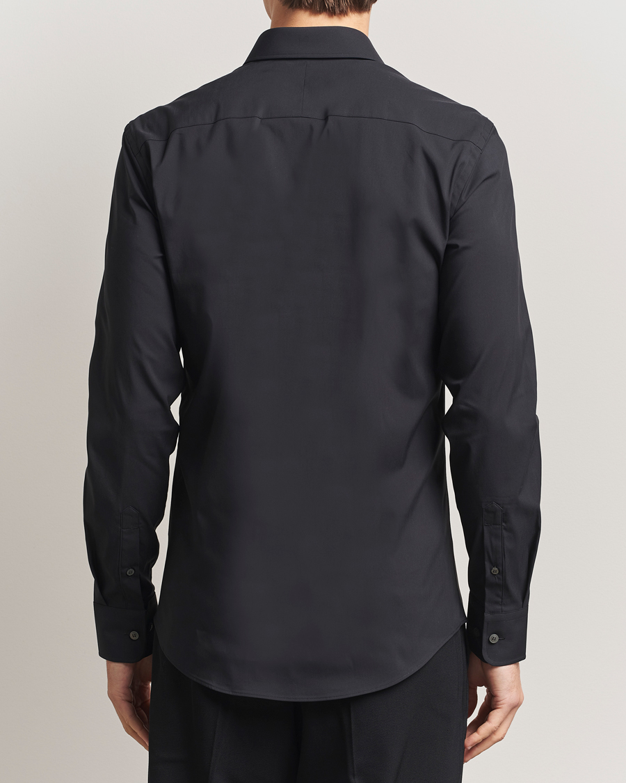 Men | Shirts | Tiger of Sweden | Adley Slim Fit Cut Away Shirt Black