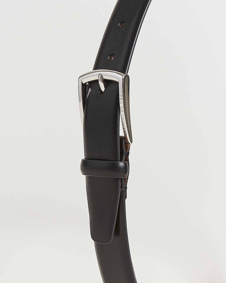 Men | Belts | Tiger of Sweden | Asenby Leather 3 cm Belt Black