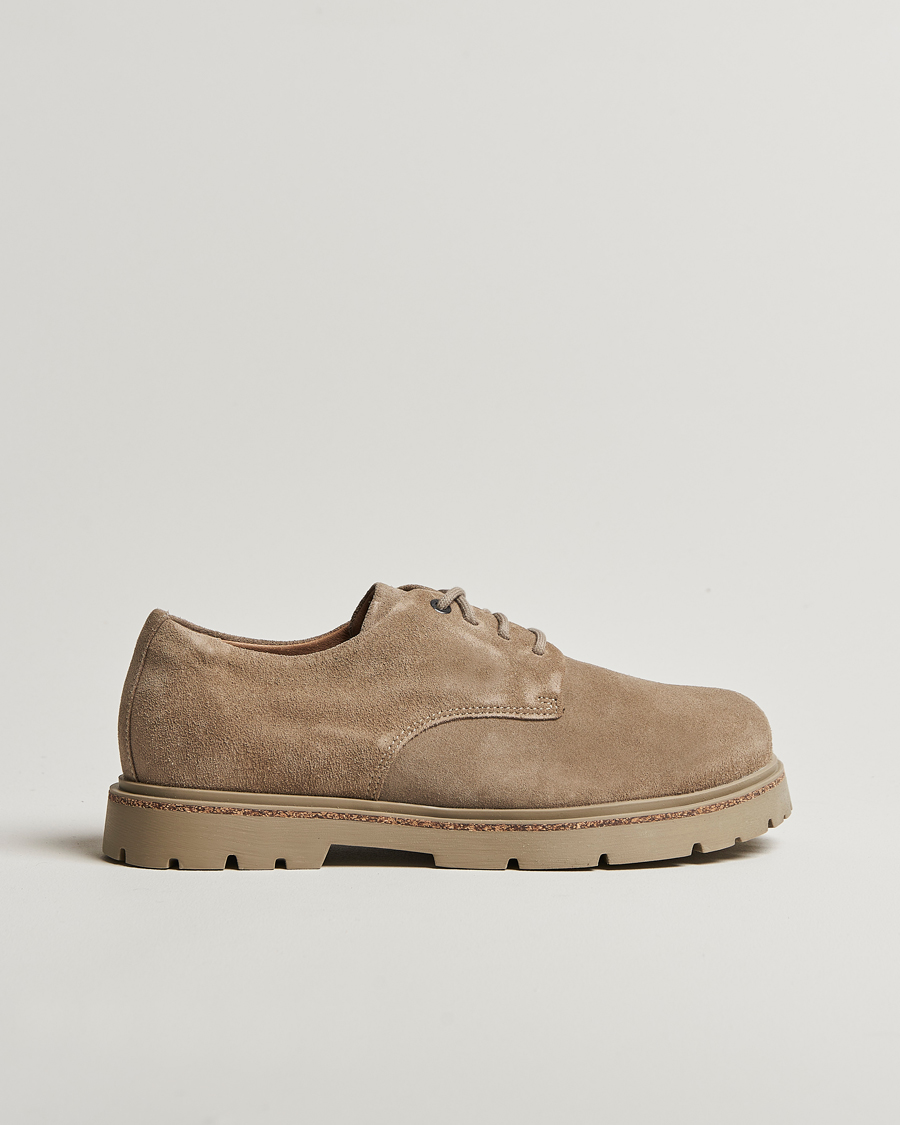 Men | BIRKENSTOCK Highwood Suede Derby Taupe | BIRKENSTOCK | Highwood Suede Derby Taupe