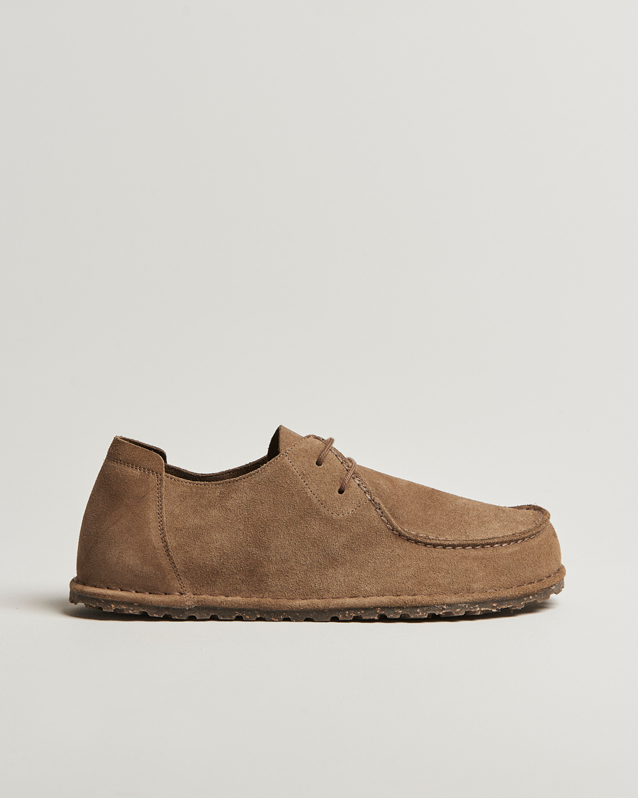 Men | Loafers | BIRKENSTOCK | Utti Lace Suede Loafer Gray Taupe