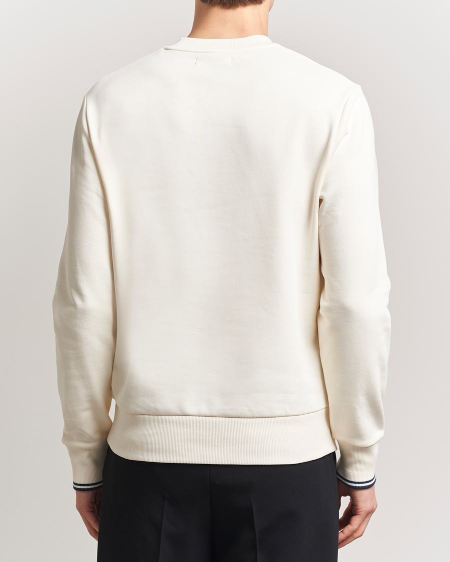 Men | Sweaters & Knitwear | Fred Perry | Crew Neck Sweatshirt Ecru