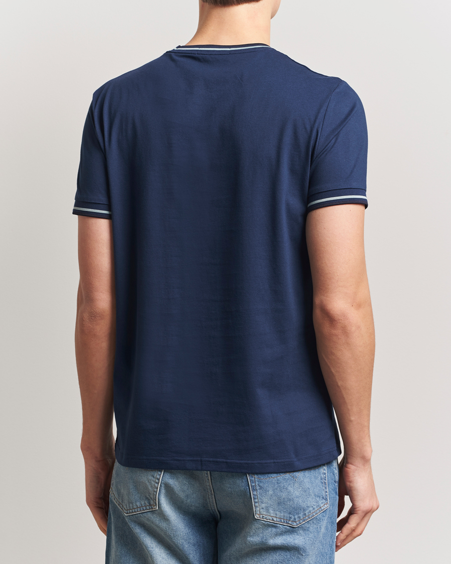 Men | T-Shirts | Fred Perry | Twin Tipped T-Shirt Tennis Blue