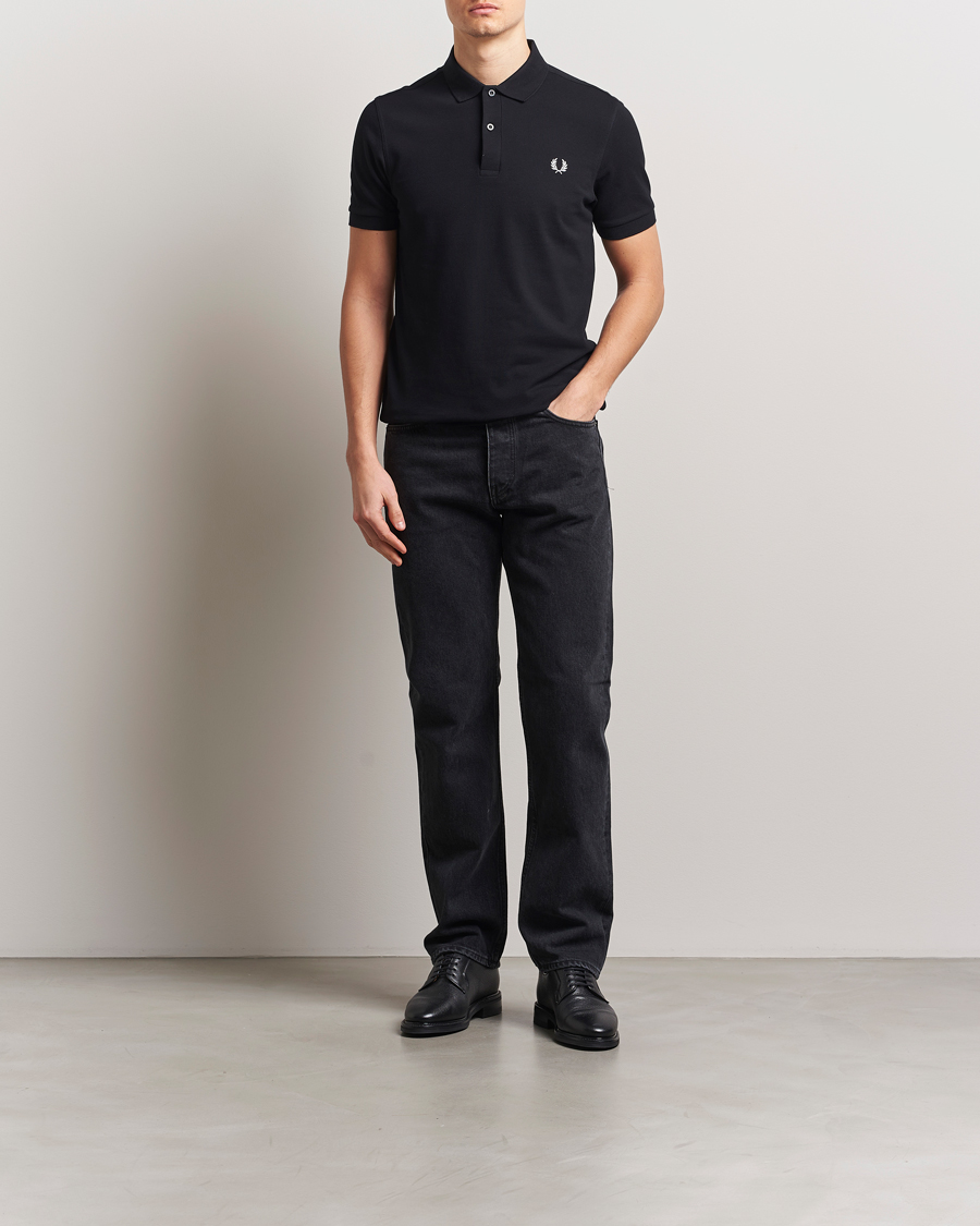 Men | Polo Shirts | Fred Perry | Plain Polo Shirt Black
