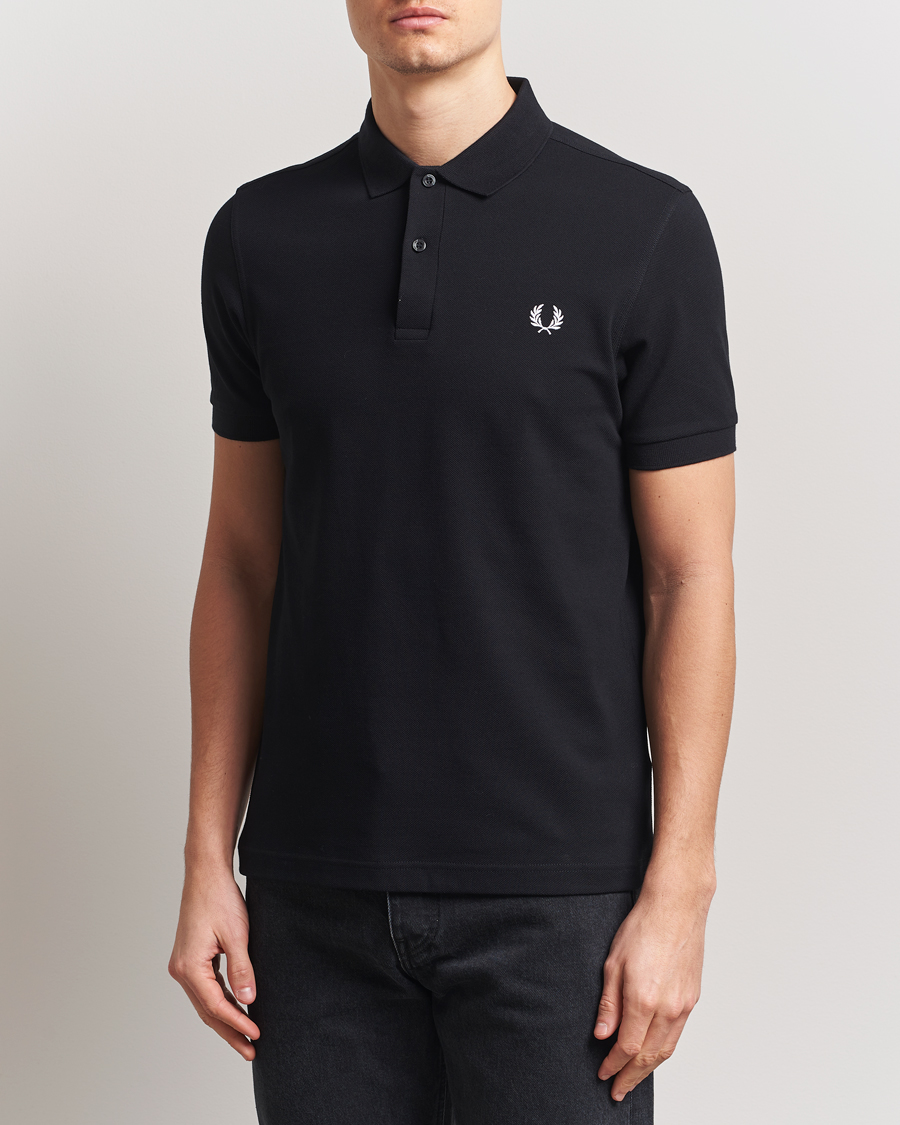 Men | Polo Shirts | Fred Perry | Plain Polo Shirt Black