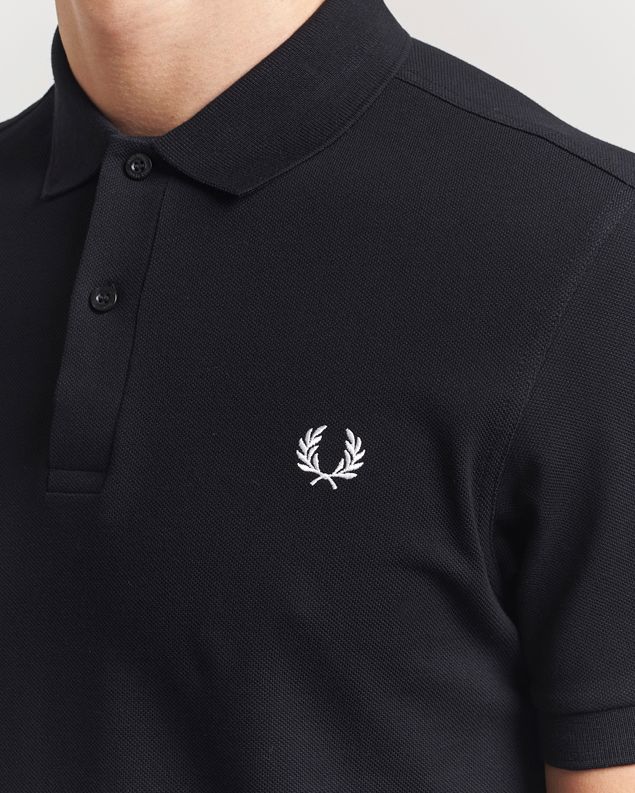 Men | Polo Shirts | Fred Perry | Plain Polo Shirt Black