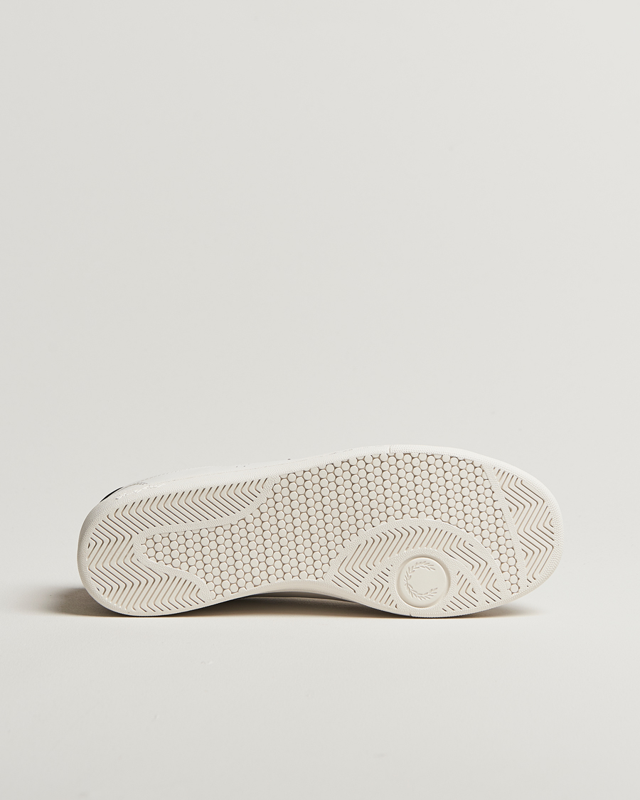 Men | Fred Perry B721 Leather Sneaker Snow White/Red | Fred Perry | B721 Leather Sneaker Snow White/Red