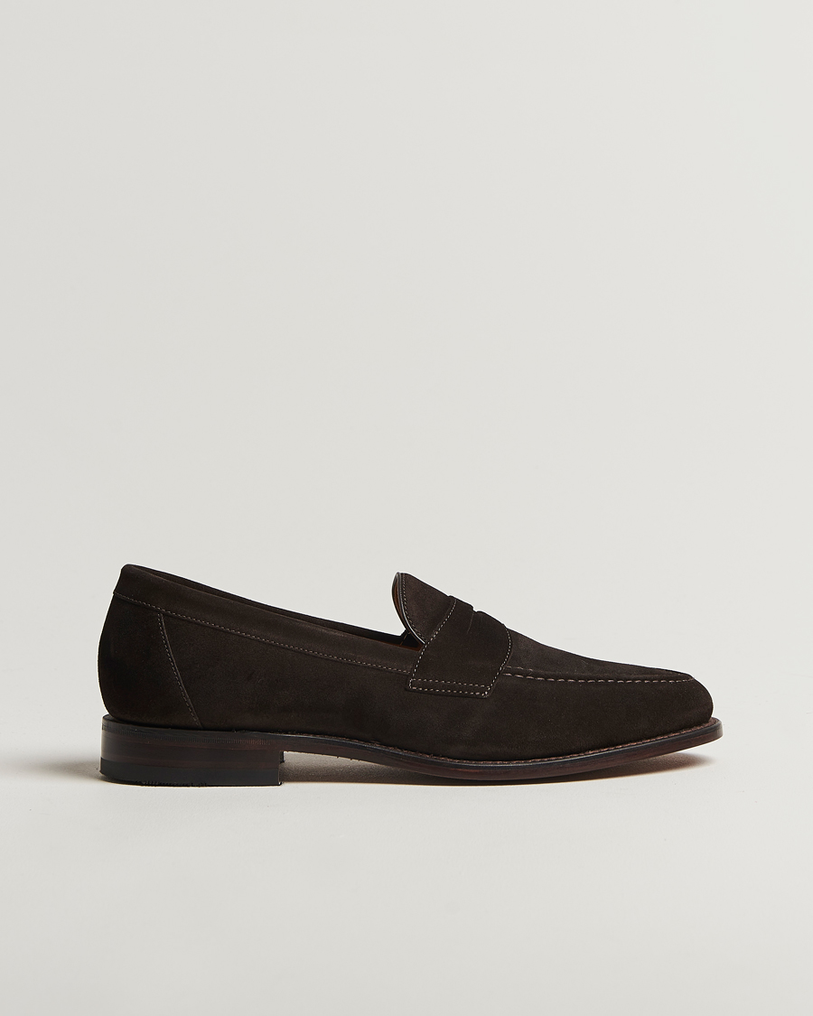 Men | Loafers | Loake Shoemakers | Loake 1880 Imperial Suede Loafers Dark Brown