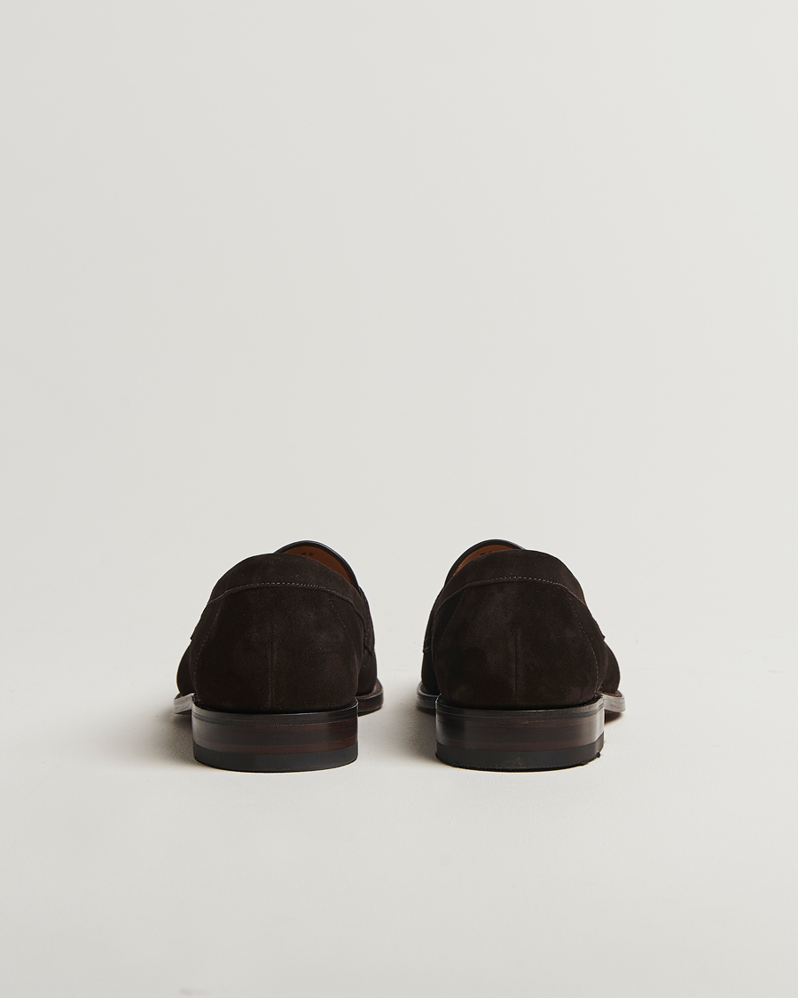 Men | Loafers | Loake Shoemakers | Loake 1880 Imperial Suede Loafers Dark Brown