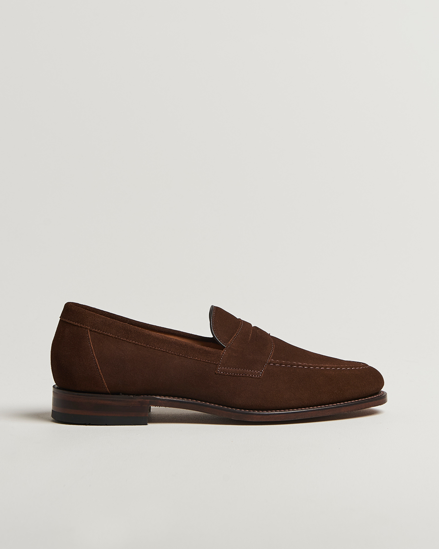 Men | Loafers | Loake Shoemakers | Loake 1880 Imperial Suede Loafers Brown