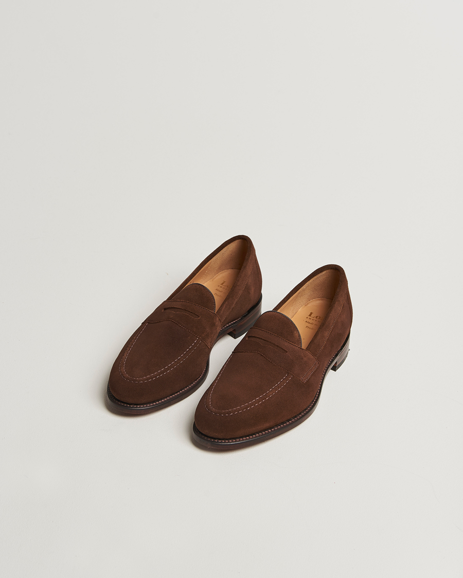 Men | Loafers | Loake Shoemakers | Loake 1880 Imperial Suede Loafers Brown