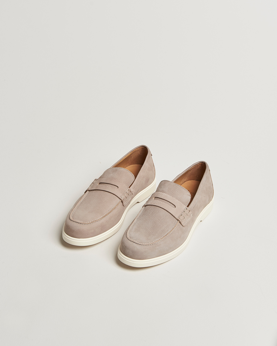 Men | Loafers | Loake 1880 | Como Nubuck Loafers Grey