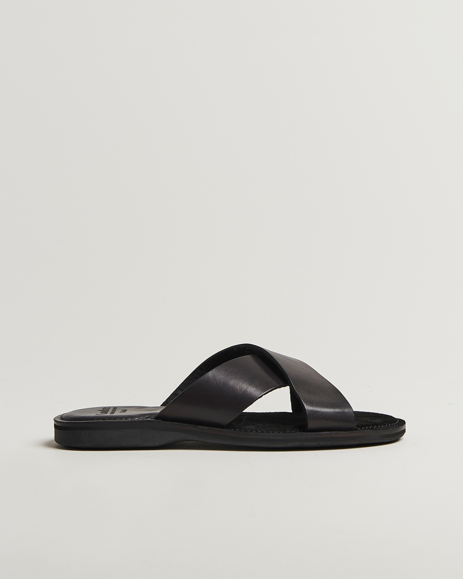Men | Sandals & Slides | Loake 1880 | Gozo Leather Sandal Black