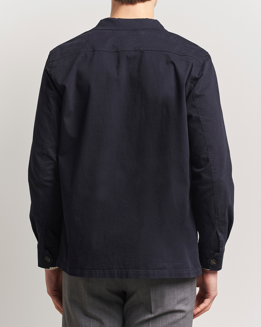 Men | Shirts | Oscar Jacobson | Safari Shirt Jacket Navy