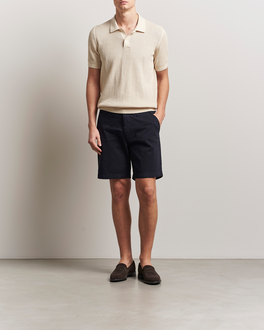 Men | Shorts | Oscar Jacobson | Poggio Cotton Shorts Navy