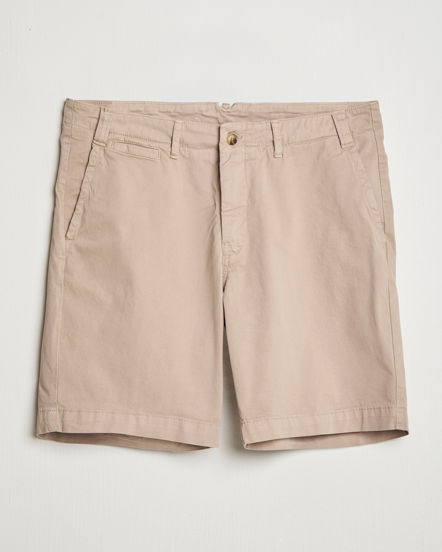 Men | Shorts | Oscar Jacobson | Poggio Cotton Shorts Beige