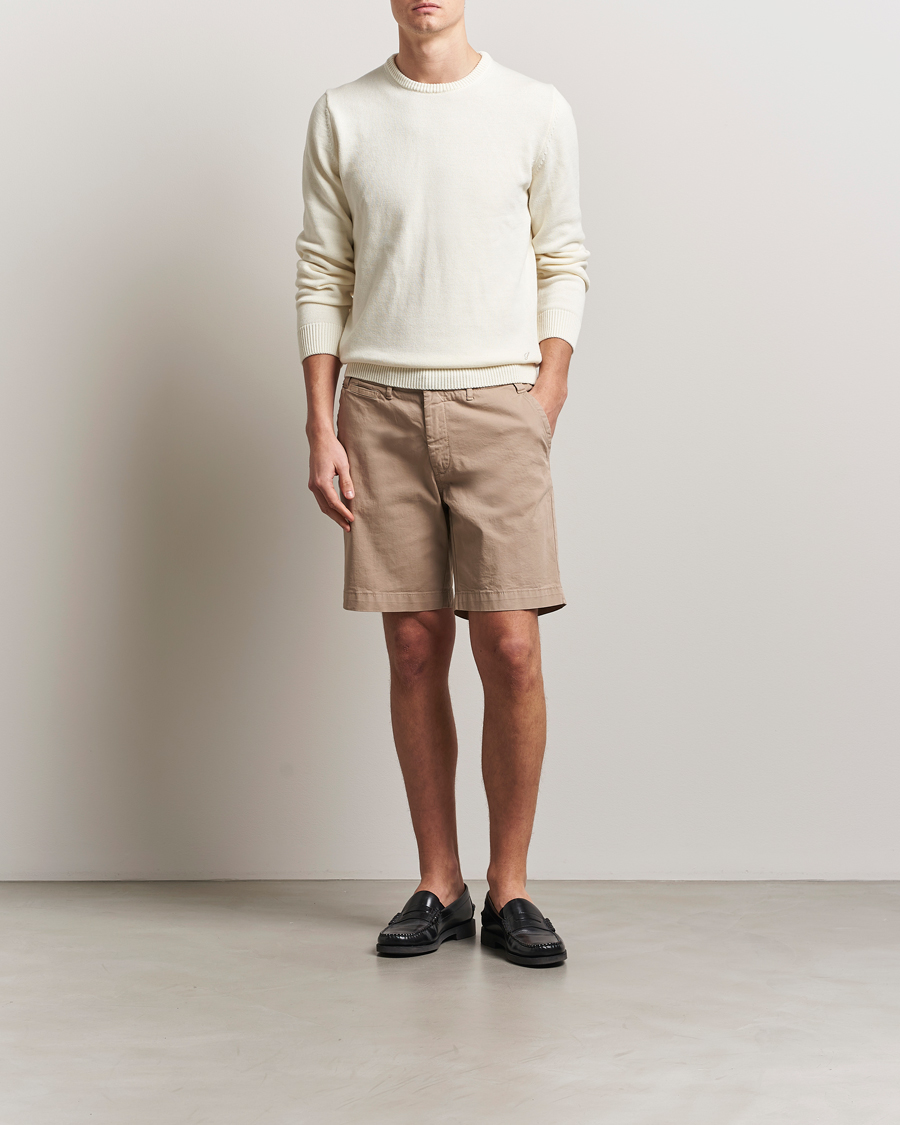 Men | Shorts | Oscar Jacobson | Poggio Cotton Shorts Beige
