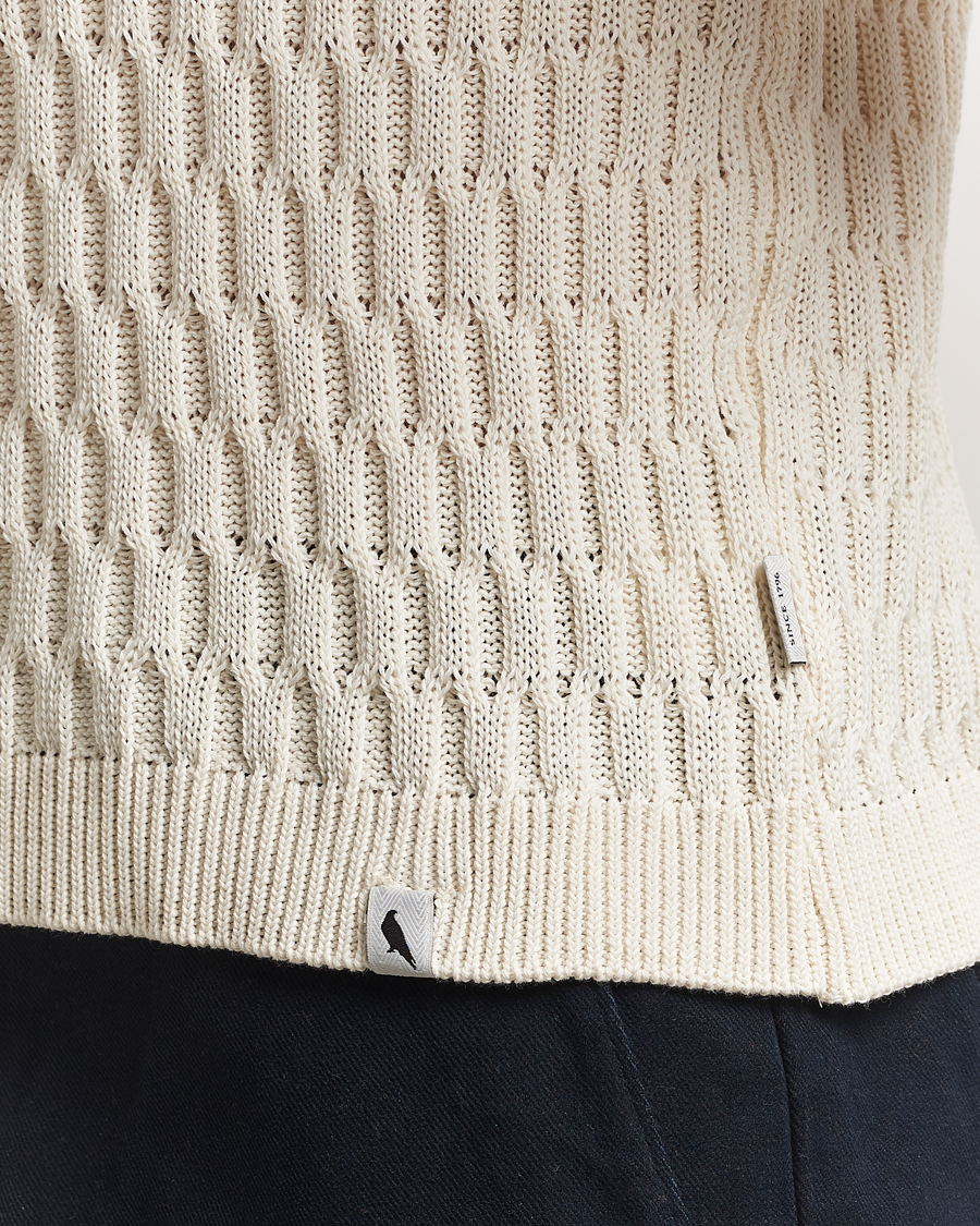 Men | Polo Shirts | Peregrine | Cove Knitted Cotton Polo Shirt White