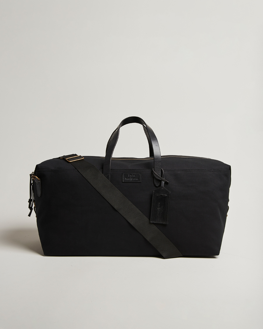 Polo Ralph Lauren Medium Canvas Duffle Bag Black at CareOfCarl.com