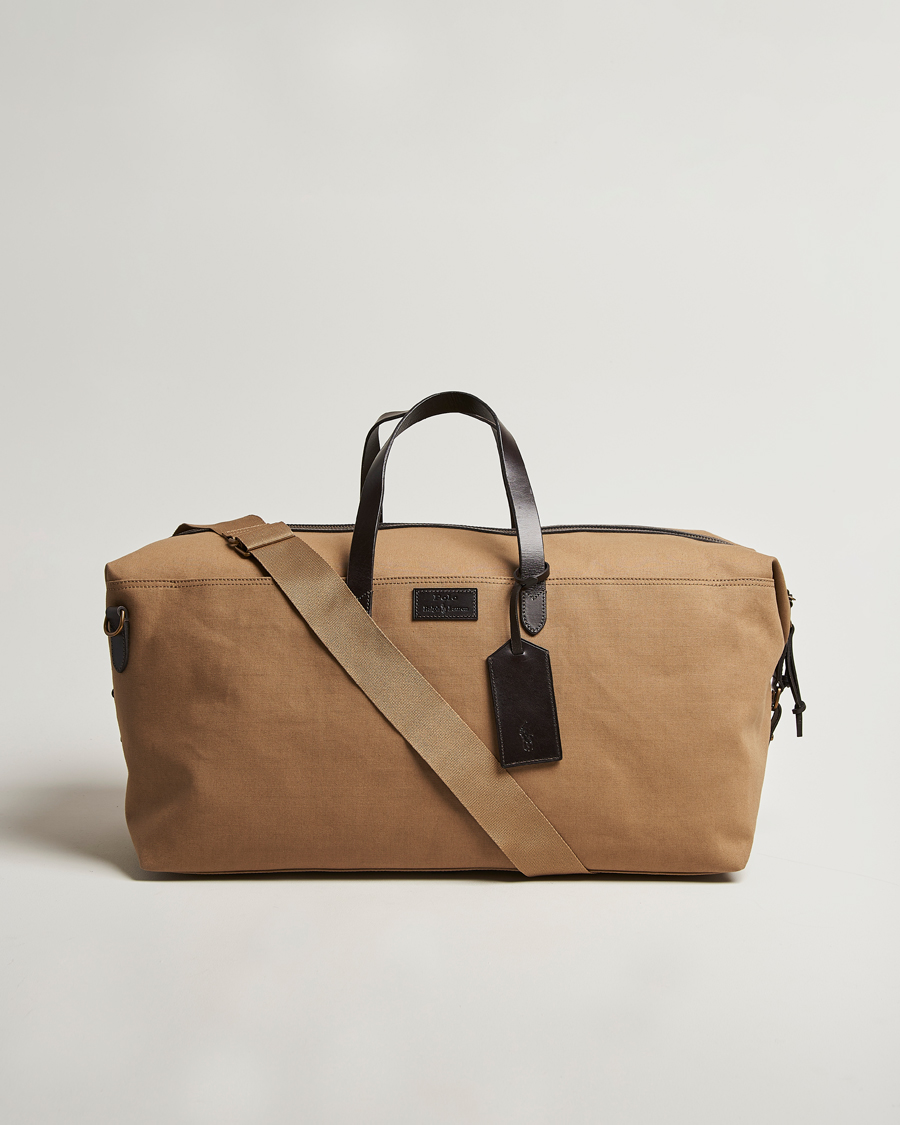Men | Polo Ralph Lauren Medium Canvas Duffle Bag Khaki/Brown | Polo Ralph Lauren | Medium Canvas Duffle Bag Khaki/Brown