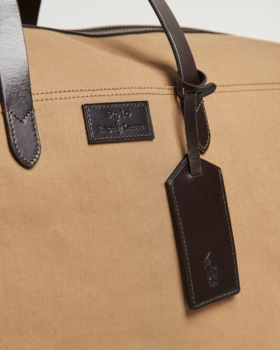 Men | Polo Ralph Lauren Medium Canvas Duffle Bag Khaki/Brown | Polo Ralph Lauren | Medium Canvas Duffle Bag Khaki/Brown