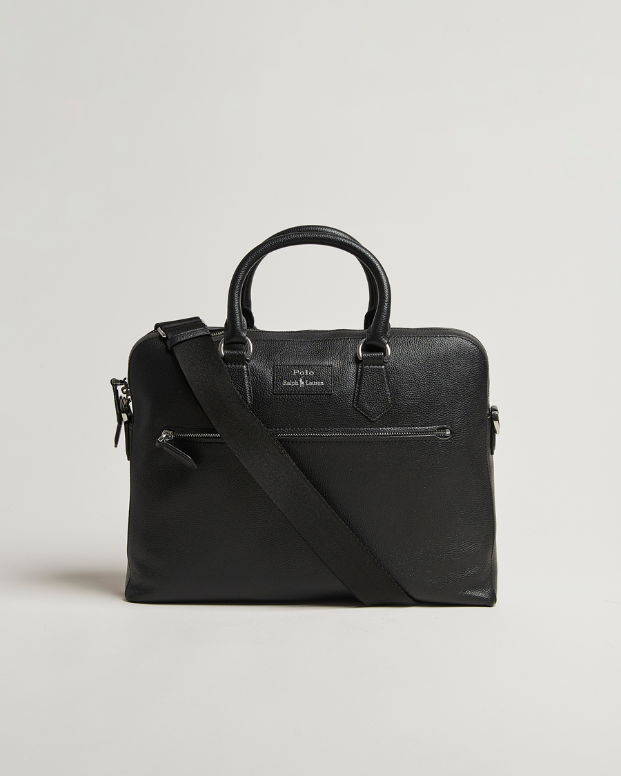 Men | Bags | Polo Ralph Lauren | Polo Ralph LaurenPebble Leather BriefcaseBlack