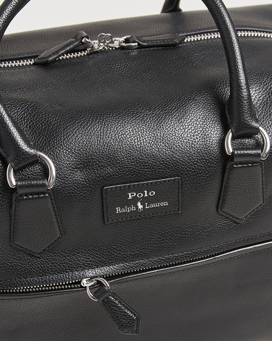 Men | Bags | Polo Ralph Lauren | Polo Ralph LaurenPebble Leather Duffle BagBlack