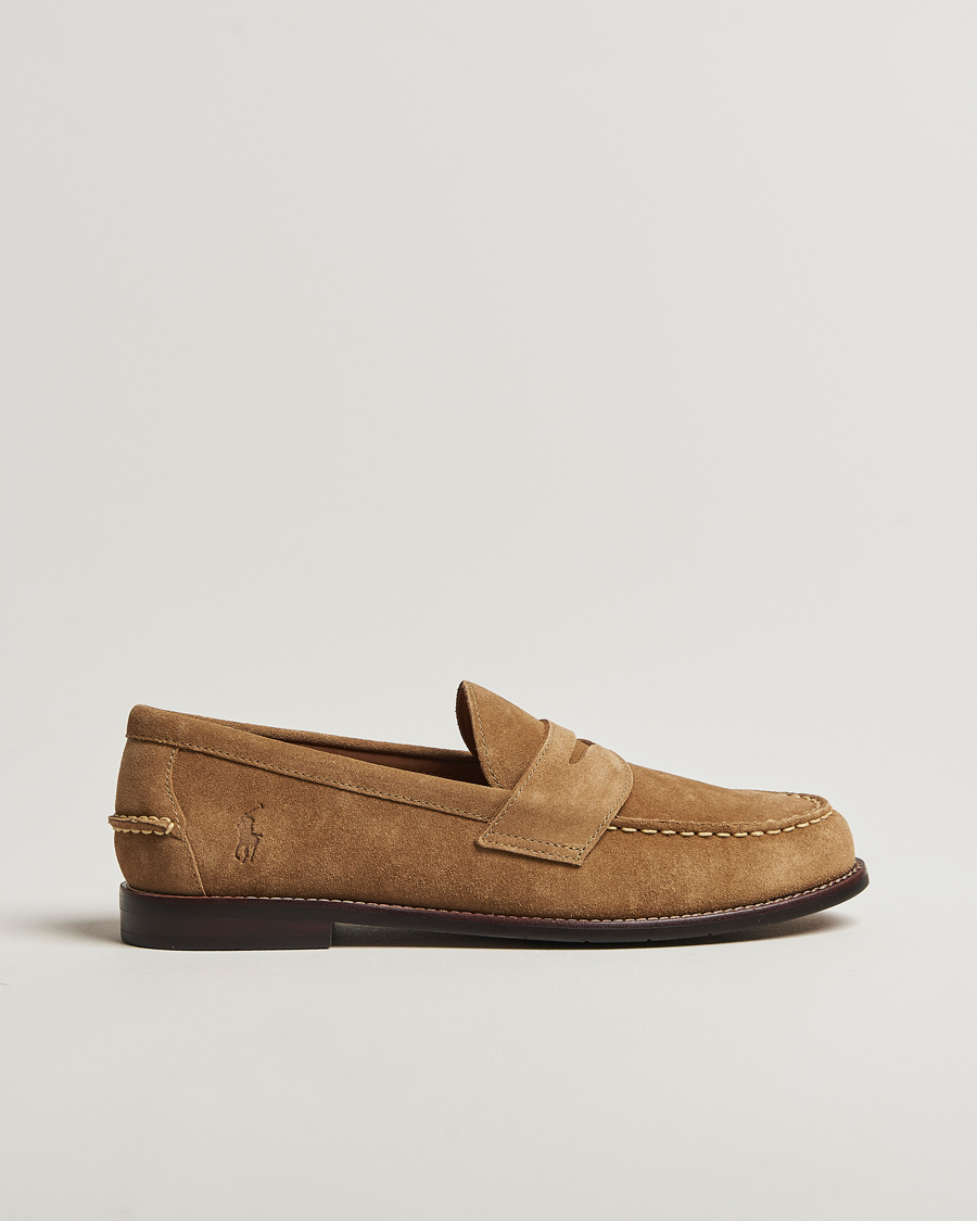 Men | Loafers | Polo Ralph Lauren | Alston Suede Penny Loafer Desert Tan