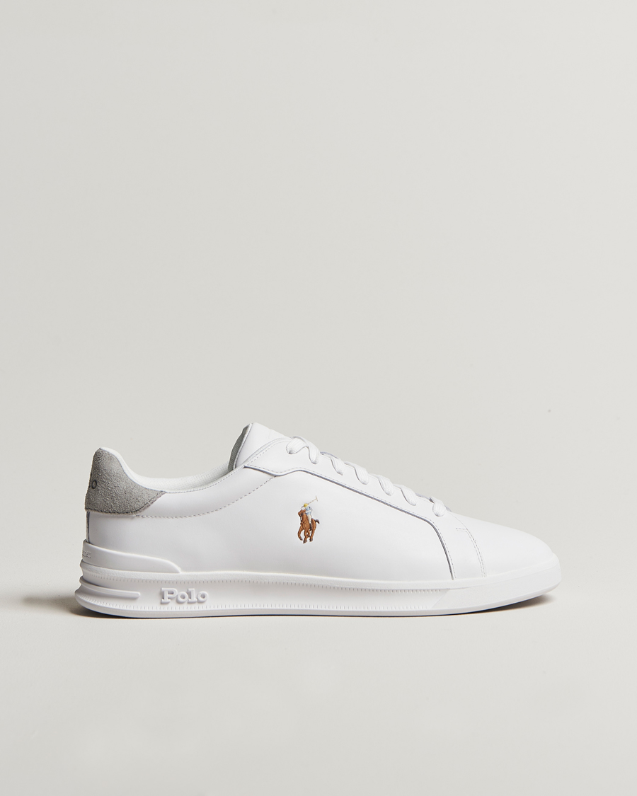 Men | Polo Ralph Lauren Heritage Court II Sneaker White/Grey | Polo Ralph Lauren | Heritage Court II Sneaker White/Grey