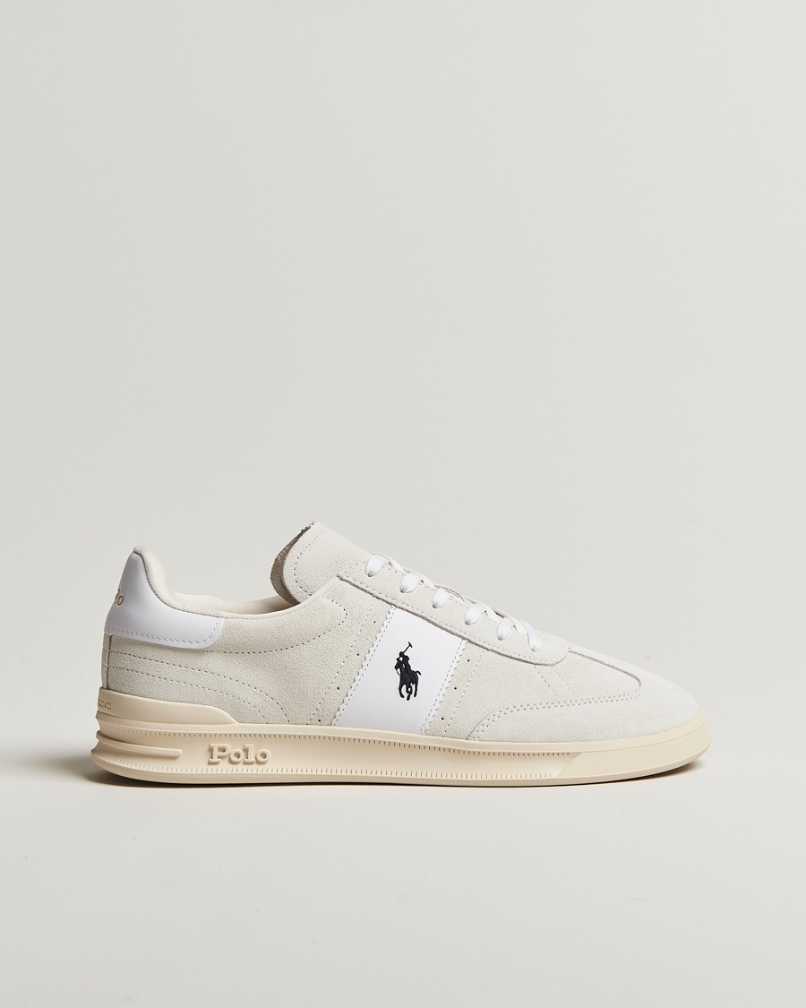 Men | Polo Ralph Lauren Aera Suede Sneaker Bianco/White | Polo Ralph Lauren | Aera Suede Sneaker Bianco/White