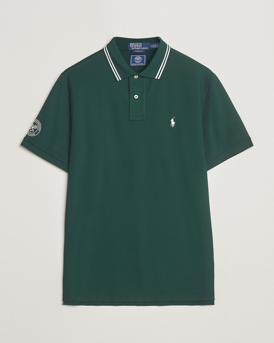 Men | Polo Shirts | Polo Ralph Lauren | Wimbledon Performance Polo Moss Agate