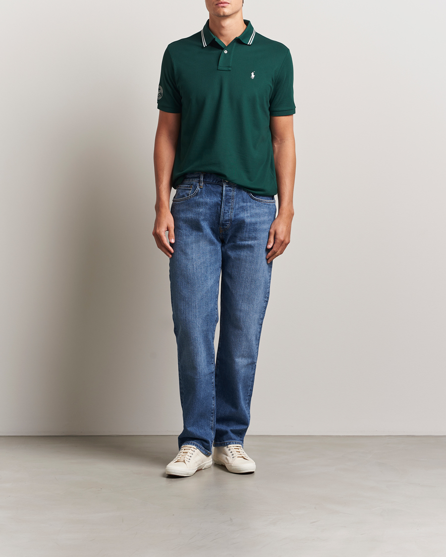 Men | Polo Shirts | Polo Ralph Lauren | Wimbledon Performance Polo Moss Agate
