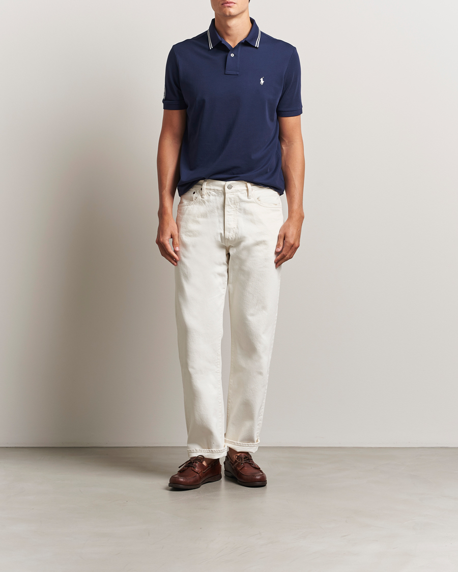 Men | Polo Shirts | Polo Ralph Lauren | Wimbledon Performance Polo Refined Navy