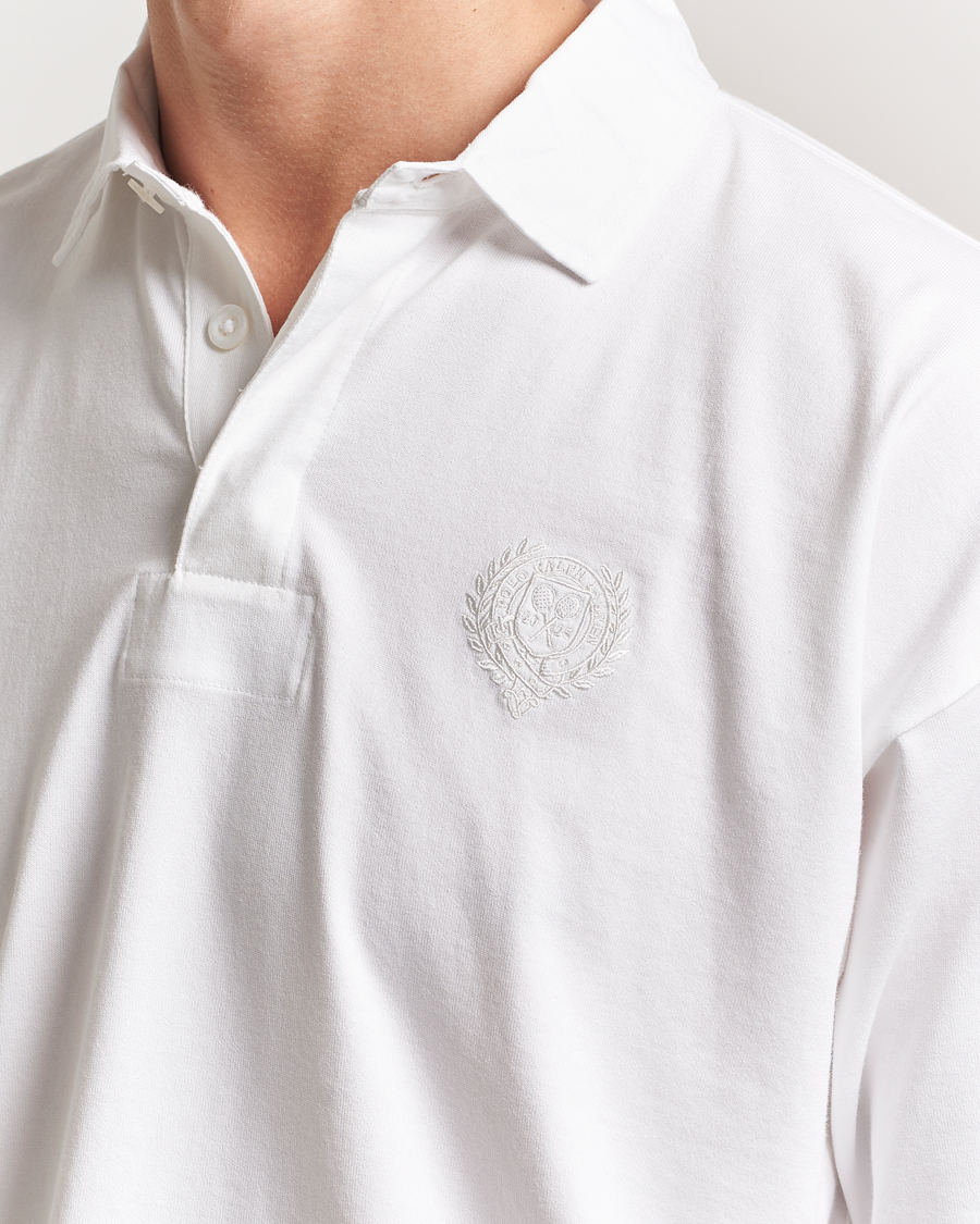 Men | Sweaters & Knitwear | Polo Ralph Lauren | Wimbledon Long Sleeve Polo Ceramic White