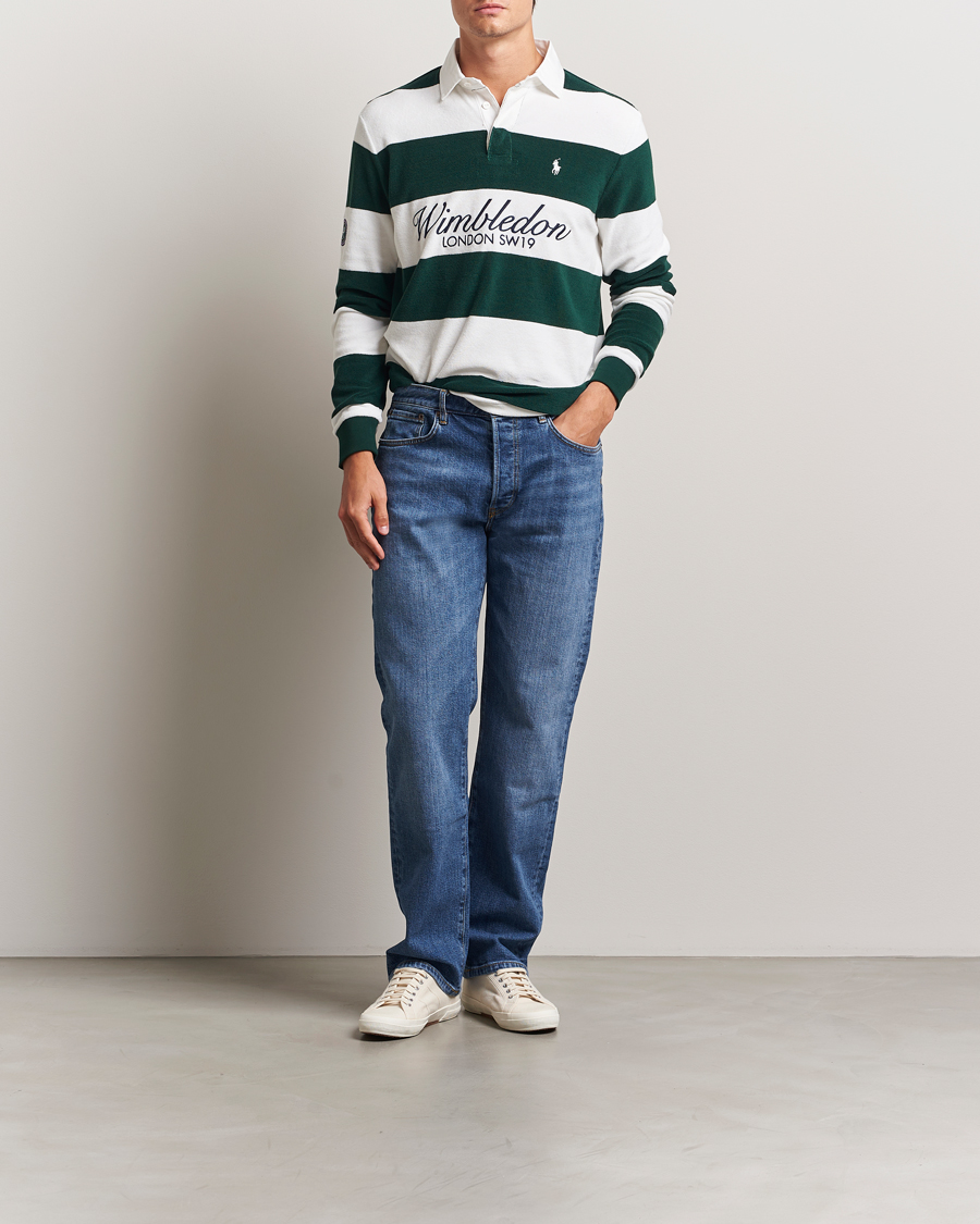 Men | Sweaters & Knitwear | Polo Ralph Lauren | Wimbledon Rugby Moss Agate/White