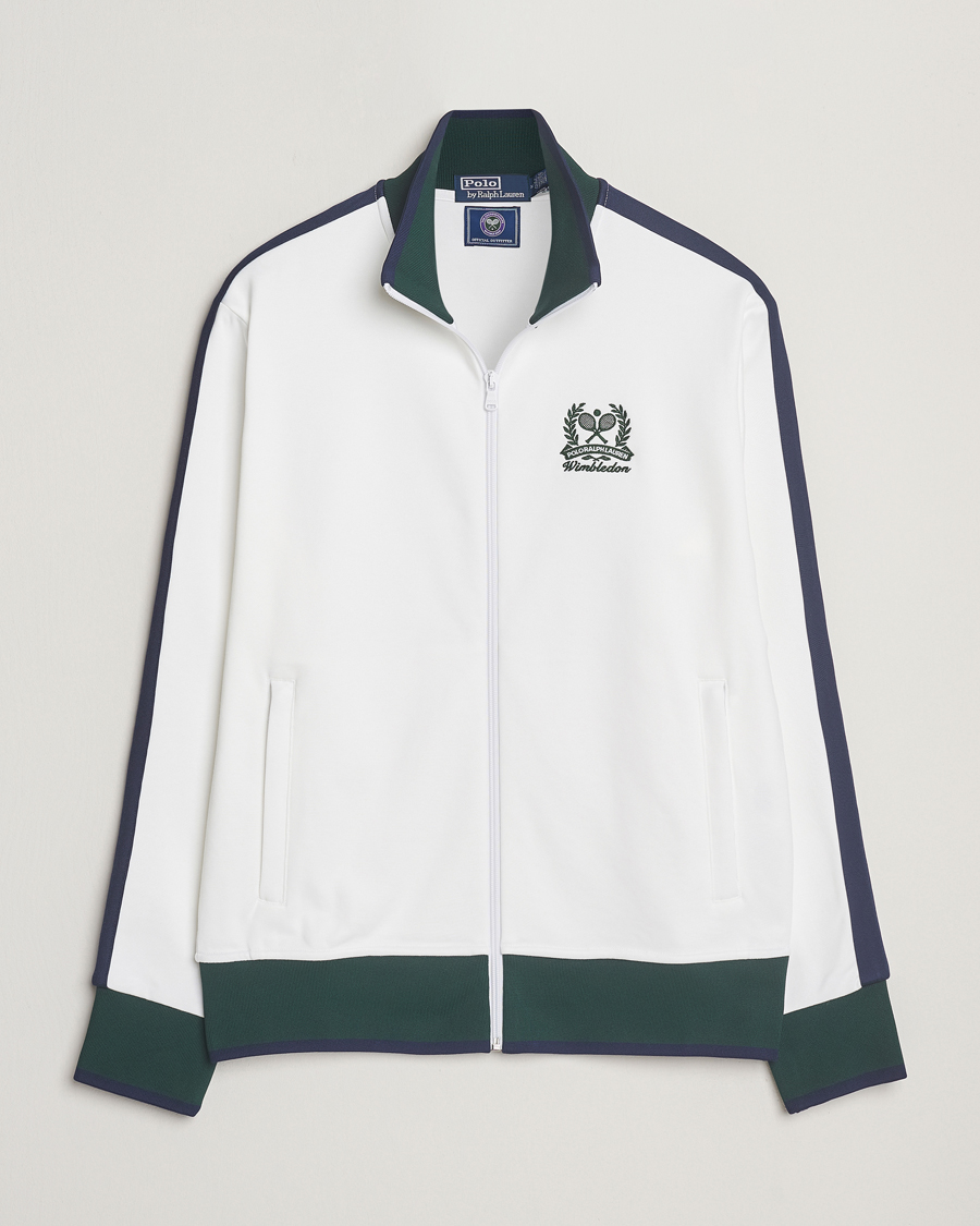 Men | Sweaters & Knitwear | Polo Ralph Lauren | Wimbledon Full-Zip Ceramic White