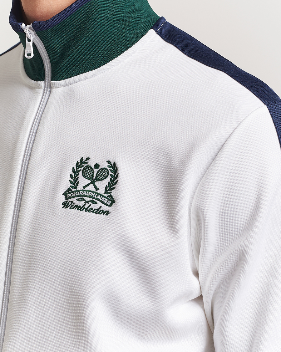 Men | Sweaters & Knitwear | Polo Ralph Lauren | Wimbledon Full-Zip Ceramic White