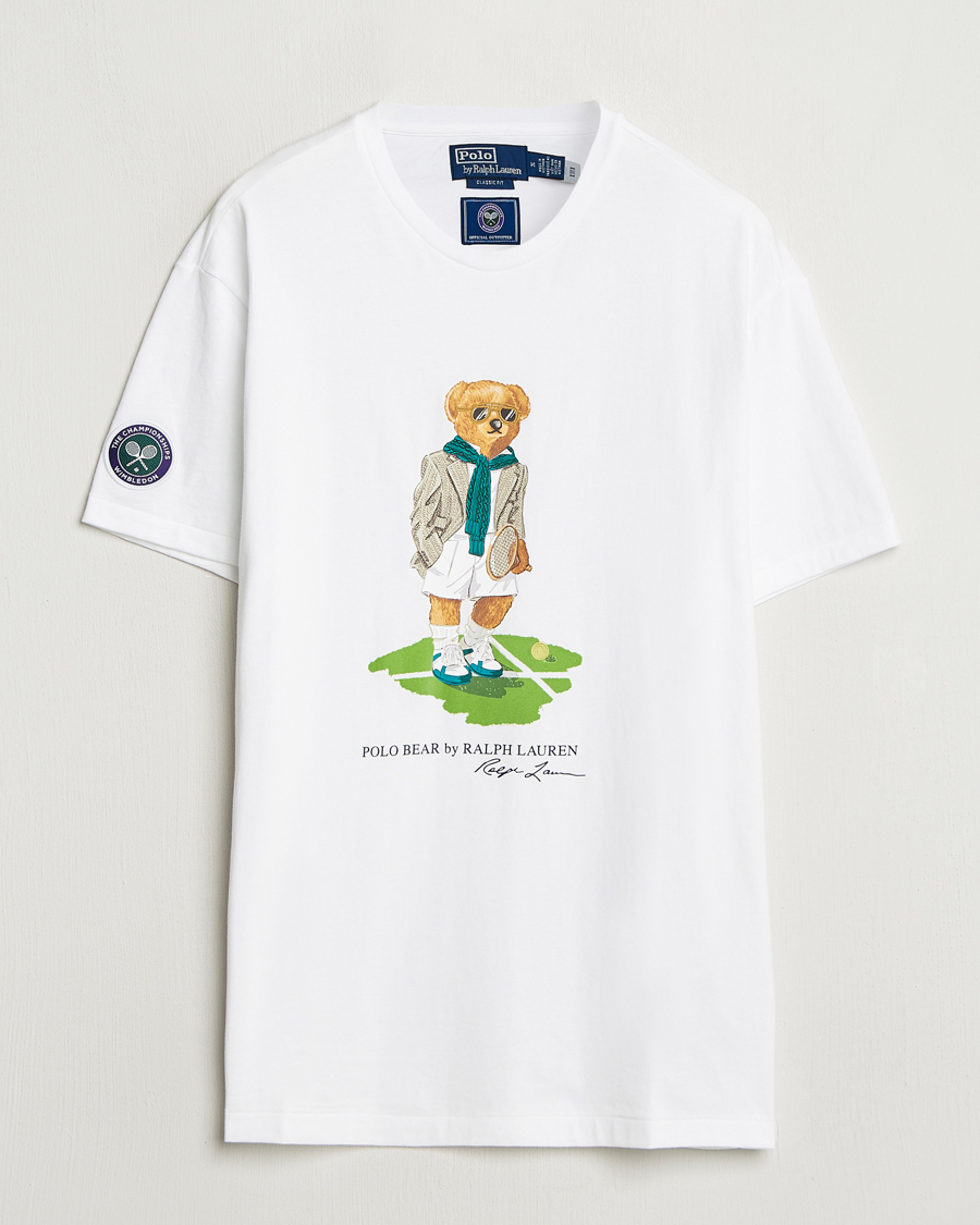 Men | T-Shirts | Polo Ralph Lauren | Wimbledon Bear T-Shirt Ceramic White