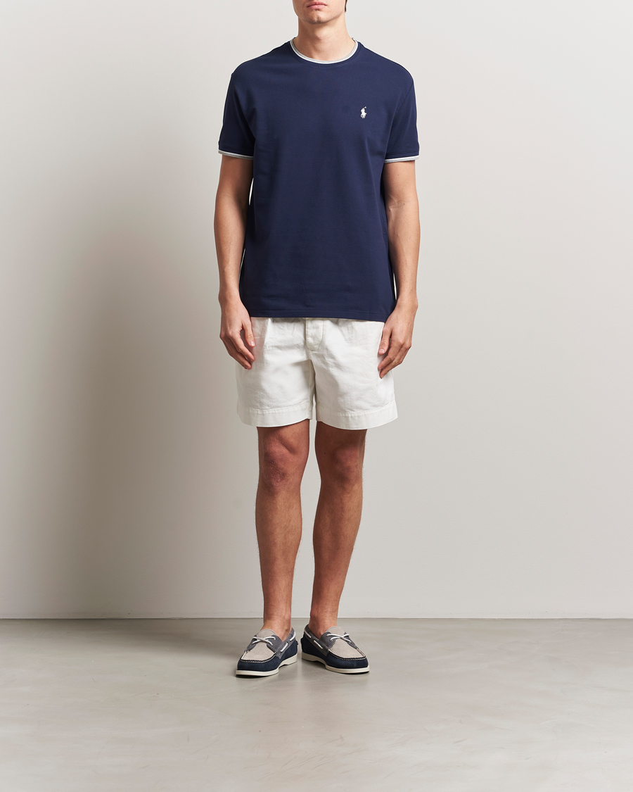Men | T-Shirts | Polo Ralph Lauren | Mesh Polo T-Shirt Newport Navy